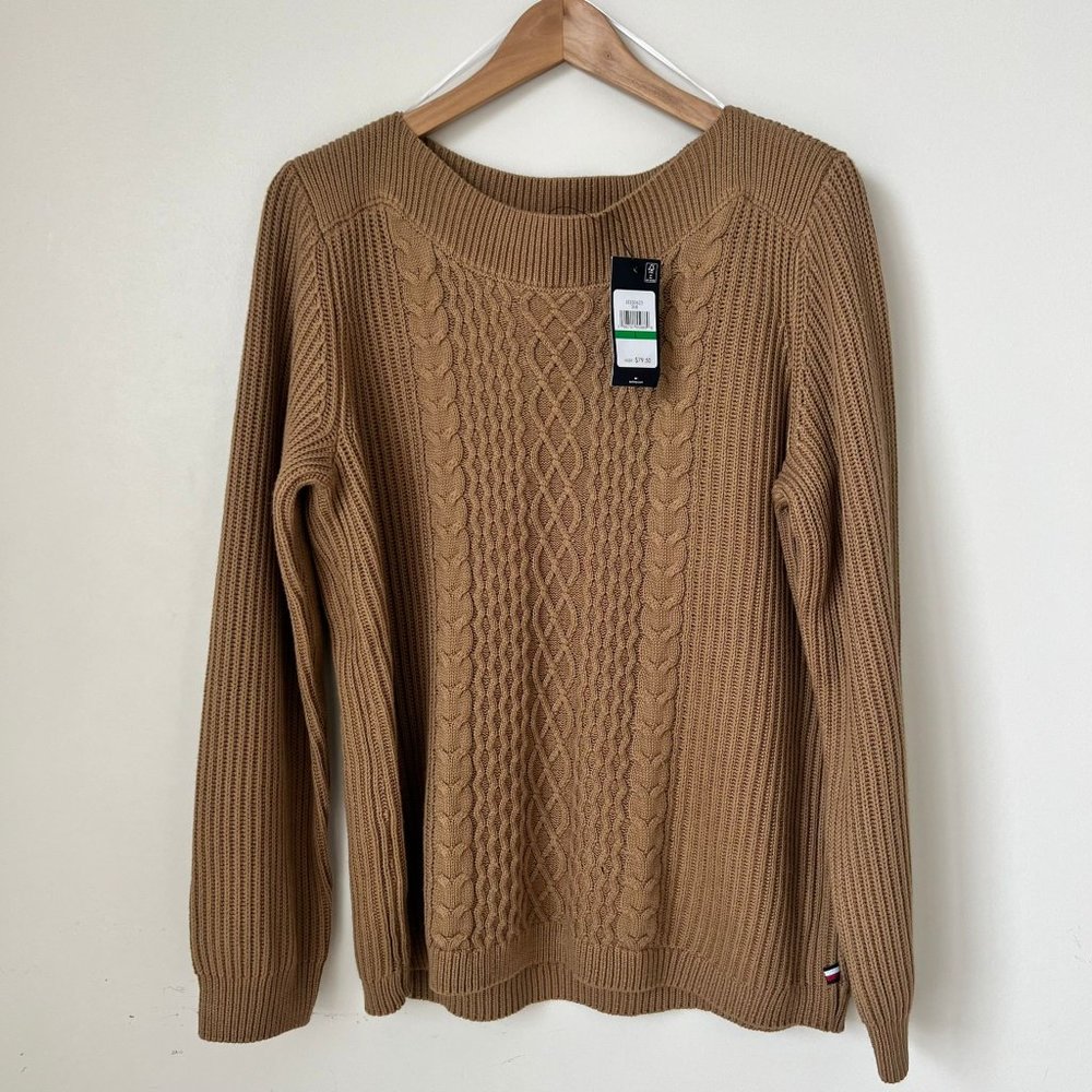 Tommy Hilfiger brown womens sweater